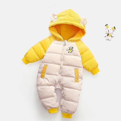 Infant Baby Girls Boys Warm Hooded Snowsuit Jumpsuit Down Coat Romper Padded Outwear Jacket Snow Wear2