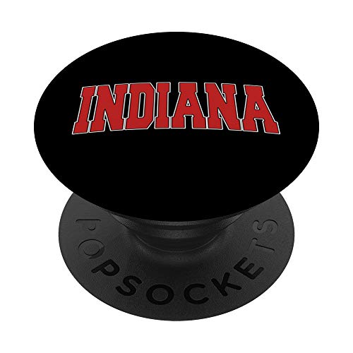 INDIANA USA STATE IN Varsity Style Vintage Sports PopSockets PopGrip: Swappable Grip for Phones & Tablets
