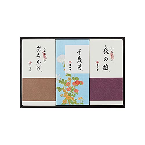 贈りもの 御中元 暑中お見舞い サマーギフト とらや 中形羊羹 3本入 夜の梅 おもかげ 千歳菊