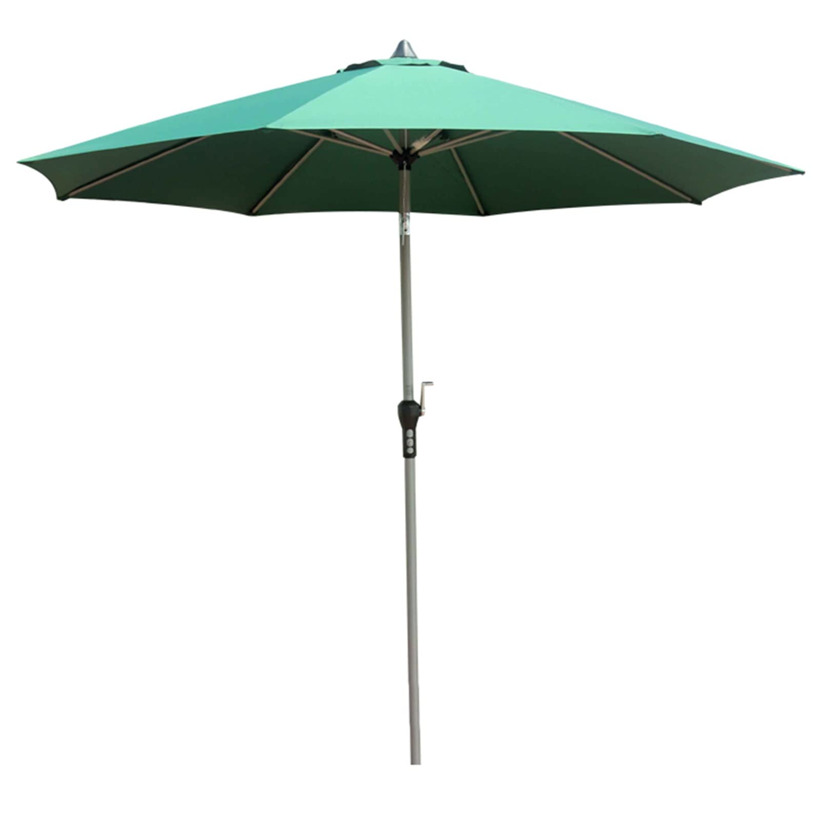 Parasol Ogrodowy O Długości 270cm Przeciwsłoneczny, z Mechanizmem Korbowym i Pochylania, Wodoodporna Ochrona Przed Słońcem, Garden Parasol na Ogrodu Basen Plażowy