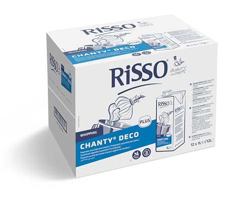 Risso - Preparado Vegetal Pack x 12 L - 𝗙á𝗰𝗶𝗹 𝘆 𝗥á𝗽𝗶𝗱𝗼 𝗱𝗲 𝗠𝗼𝗻𝘁𝗮𝗿, 𝗥𝗲𝗹𝗹𝗲𝗻𝗮𝗿, 𝗗𝗲𝗰𝗼𝗿𝗮𝗿 𝘆 𝗖𝗼𝗰𝗶𝗻𝗮𝗿 - Alto Rendimiento - Risso Chanty Deco Plus
