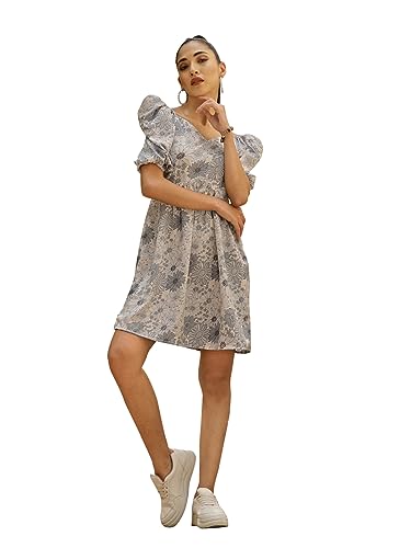 Image of OOMPH! Women's Crepe Fit and Flare Knee-Length Dress
