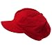 Summer 100% Cotton Plain Blank 6 Panel Newsboy Gatsby Apple Cabbie Cap Hat Red