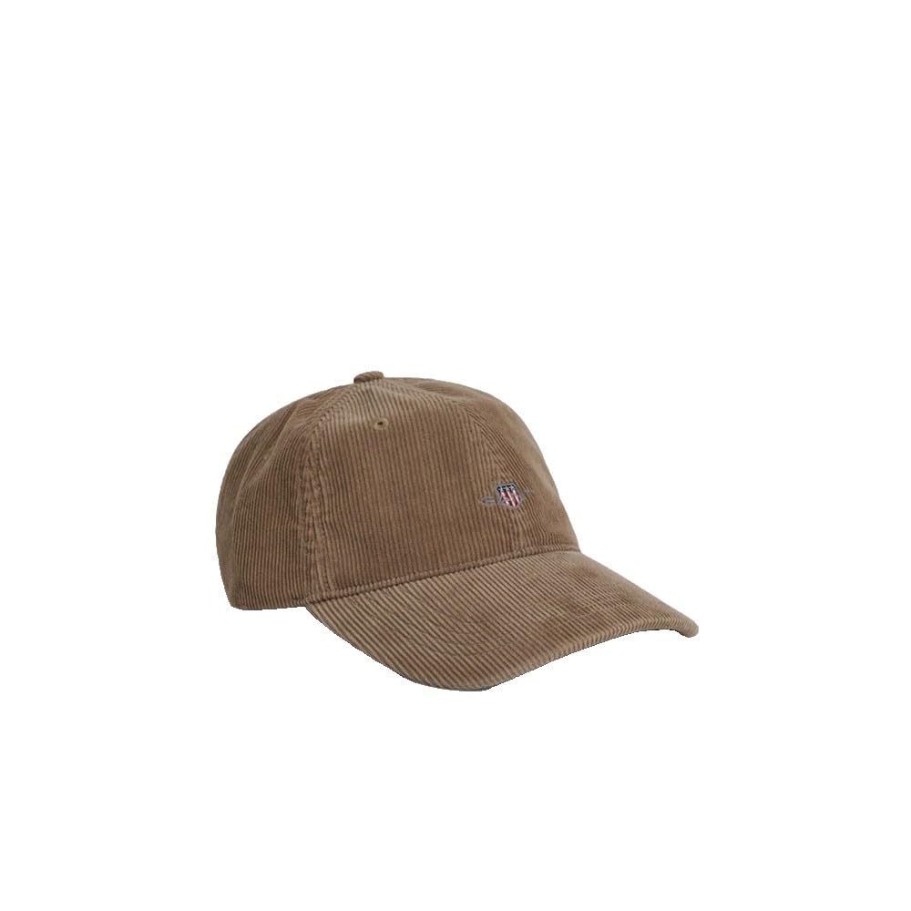 Gant Unisex Warm Khaki Shield Cord Cap, One Size