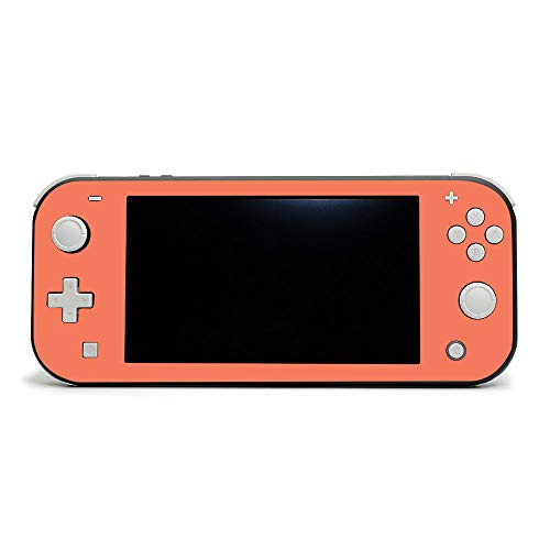 MightySkins Skin Compatible with Nintendo Switch Lite - Solid Salmon | Protective, Durable, and Unique Vinyl Decal Wrap Cover | Easy to Apply, Remove, and Change Styles | Made in The USA