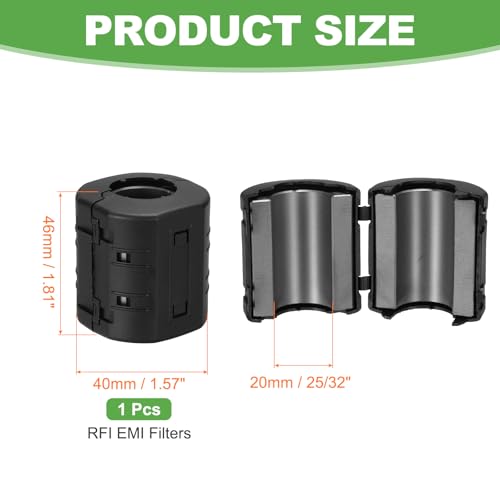 Filtro de supresión de ruido con anillo de ferrita para cables USB y sistemas de vídeo 2