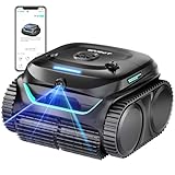 WYBOT C2 Vision Robotic Pool Vacuum with AI Camera，Pool Cleaners for Above&Inground Pools with Filtration System, Comprehensive 8 Mode, Wall Climbing, Smart Navigation, Black
