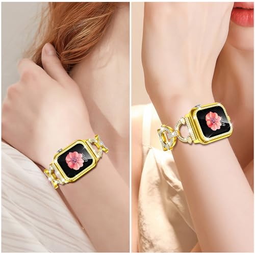 Image of Mesime Bling Jewelry Band Compatible with Apple Watch Bands for Women