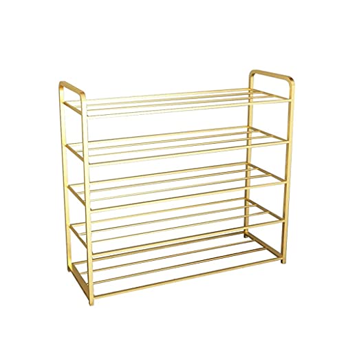 Estantería para Zapatos Rack de zapatos 5 niveles apilables zapatos estantería almacenaje estante 24 pares antideslizante metal independiente armario, edomado de calzado organizador, entrada Zapateros