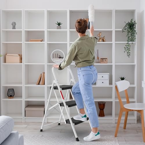 Image of BONTEC Collapsible Wardrobe 6 Shelves Storage Clothes Storage Rack Quick Wardrobe /Cabinet /Multipurpose Storage Rack, Foldable, Collapsible Cupboard for Bedroom Step Stool for Adults,