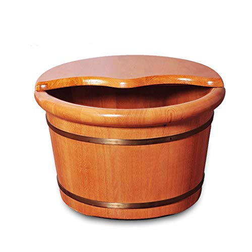 Cubeta de sauna de madera artesanal para spa y pies