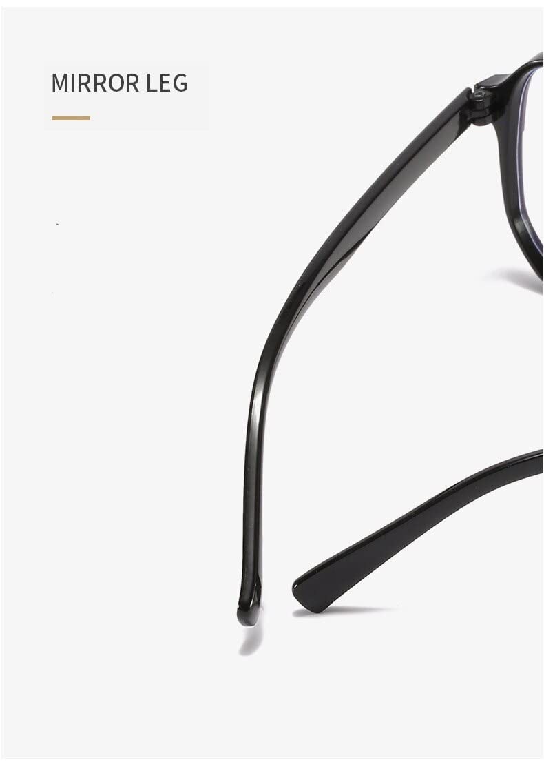 AUGEN by Visions India - Occhiali unisex con lenti taglio blu e rivestimento antiriflesso protegge gli occhi dalla luce blu del computer, cellulare, tablet, laptop (potenza zero) (109