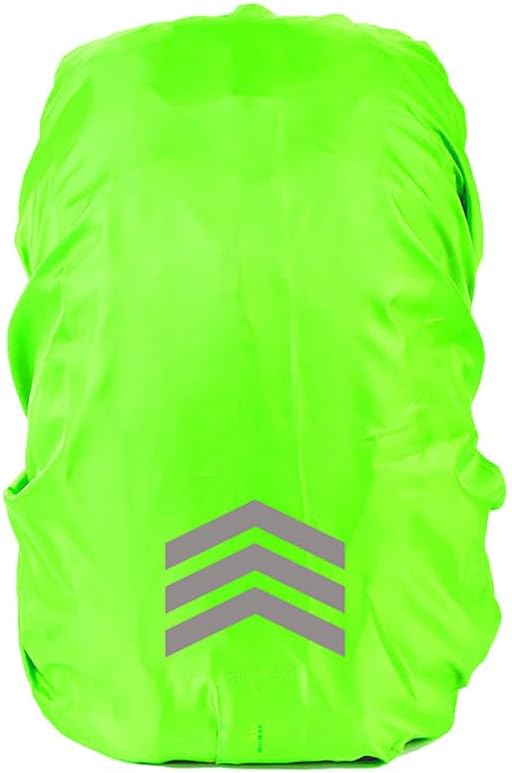Mochila impermeable para 8-70 L, compacta, plegable, de alta visibilidad, tiras reflectantes, antipolvo, ultraligera, para senderismo, camping,