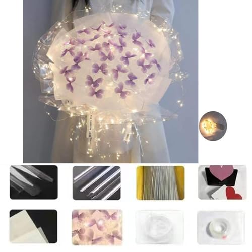 Kit de fleurs de mariage LED aux papillons aériens de prestige - 7