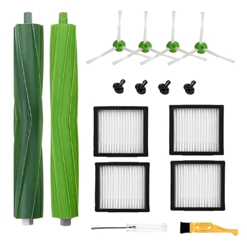 16 cepillos de repuesto para iRobo Roomb serie E e I, compatibles con E5, E6, i7, i7+, i3, i3+, i4, i4+, i6, i6+, j7, j7+