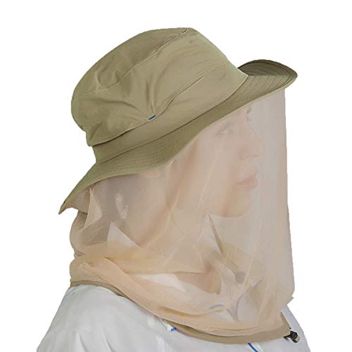 CHIC DIARY Moskito Kopfnetz Hut Unisex Sonnenhut Fischerhut Dschungel Gesichtsmaske Schutz Bienenhut für Outdoor… – Bild 3