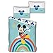 Zestaw pościeli Disney Mickey Maus Rainbow, poszewka na kołdrę Flash McQueen 140 x 200 cm + 1 poszewka na poduszkę 63 x 63 cm