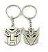 Produktbild 1 Pair Metal Transformers Autobot Decepticon Symbol Keychain Key Rings by Allscarf007