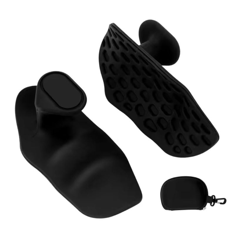 Mounteps Anti-Slip Gym Hand Grips for Weight Lifting for Men and Women, Training and Exercise Palm Protectors (Black, With Box)