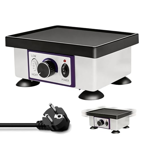 Rüttelplatte 220V 120W Elektrisch Dental Oszillator Gipsrüttler Rüttelplatte Gips Rüttelplatte Einstellbare Geschwindigkeit Oszillator Dentallaborgeräte für Mischen Gips Gießen Modellen Harzguss