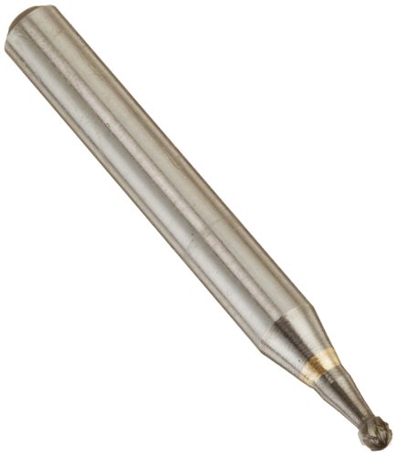 Image of Drill America SD-11 Carbide Burr /Rotary File Ball-End Double Cut for Die Grinder 1 /8 inch Dia. x 3 /32 inch Cut Length with 1 /4 inch Shank and 2 inch Overall Length, DUL Series