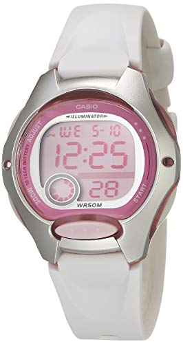 Casio LW 200 7AV Reloj Digital para Dama, Blanco, Plastico, Blanco, Unitalla, Informal