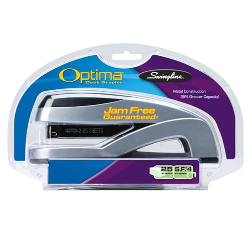 Swingline Stapler, Optima Full Size Desktop Stapler, 25 Sheet Capacity, Jam Free, Desk, Silver (87801) by Swingline - Image 6