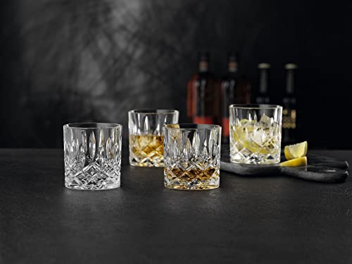 Nachtmann Brand Noblesse Collection, Single Old-Fashioned Glasses, Set Of 4, Durable Crystal Sof Glass, Diamond Design, 245 Ml/ 8.66-Ounce, Dishwasher Safe #TOP2