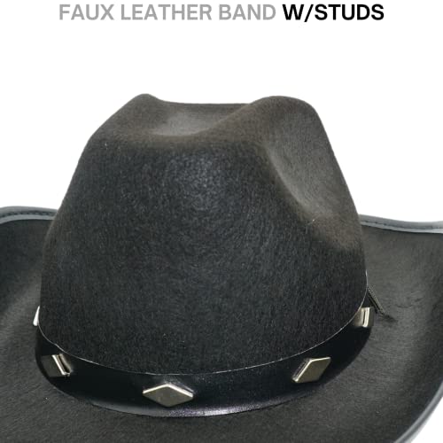 4E'S Novelty Black Cowboy Hat For Men & Women thumb #5