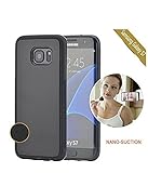 Feceir Anti-Gravity Selfie Case for Samsung Galaxy S7, Hands Free Nano Suction Stick to Glass, Tile, Car GPS, Most Smooth Surface