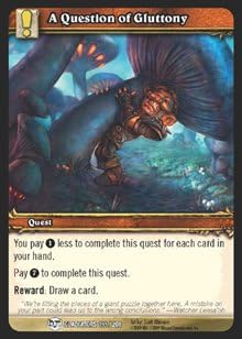 World of Warcraft Blood of Gladiators Single Card A Question of Gluttony #193...