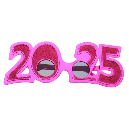 OFFSCH Party Supplies 2025 New Year Eyeglass Sunglasses Stylish Plastic Eyewear Props