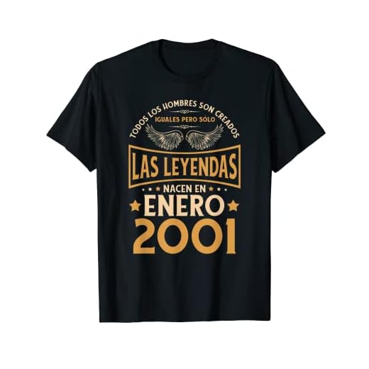 Cumpleaños Hombre Regalos Las Leyendas Enero 2001 Camiseta