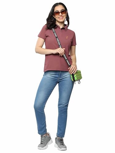 Image of STELLERS Women's Premium Polo T-Shirt, Regular Fit | Odour Resistant | Wrinkle Free | Quick Dry | Stretchable | Lightweight | Breathable | Sustainable | Anti-Static | Feather Touch Feel