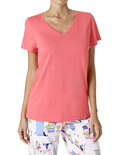 Image of HUE Women's 3 /4 Sleeve V-Neck Sleep Tee