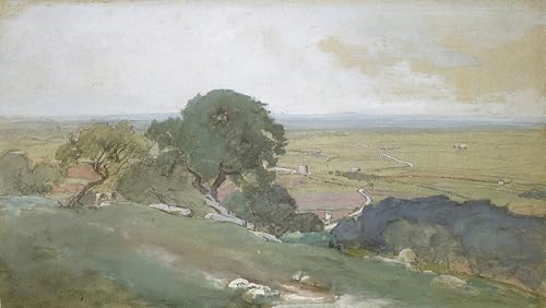 Cuadro lienzo abstracto Ulivi a Tivoli George Inness, decoración de dormitorio ZHAOSHAN 60x90