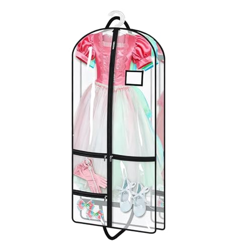Bolsa para ropa, antipolvo, para colgar, bolsas protectoras para armario y ropa, para disfraz, actuación, danza, competición, organización estacional