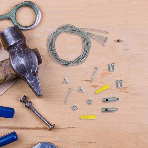 Kit para colgar luces de cadena de acero inoxidable cable de lámpara colgante techo 5