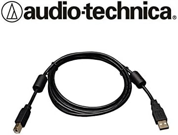 USB Cable for Audio Technica AT-LP60 / AT-LP120 / AT-LP1240 Silver or Black Direct Drive DJ Turntable