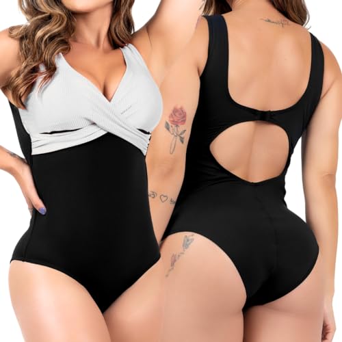 Maiô Bory Com Bojo Transpassado Roupa De Praia Feminina Body Modelador Aumenta Busto Afina Silhueta