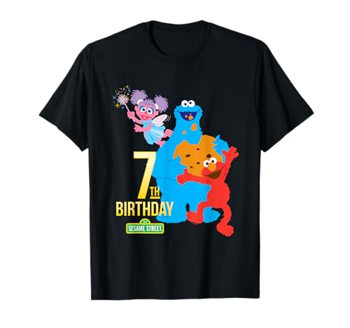 T-shirt Sesame Street 7 ans pour anniversaire enfant en coton