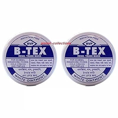 2 x B-TEX AYURVEDIC CREAM FOR ECZEMA,RINGWORM,PIMPLE & OTHER SKIN ALLERGY-14 GRAM