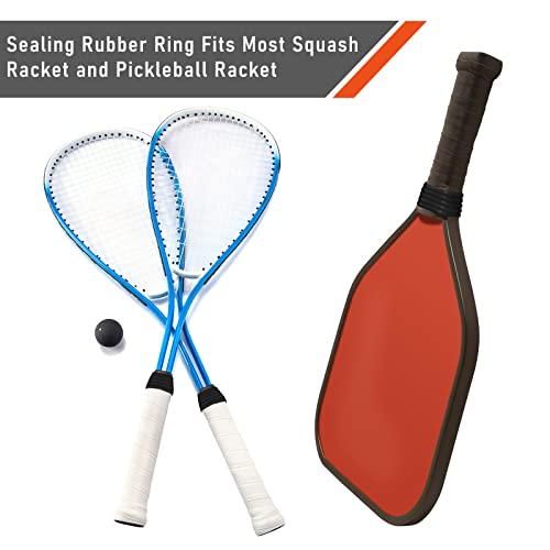 Leitee 10 Pcs Tennis Racket Silicone Racquet Grip Ring Racket Band Non Slip Racket Rubber Ring Absorbent Overgrip In Place For Racquetball Badminton Squash Baseball Bat Handle #TOP4