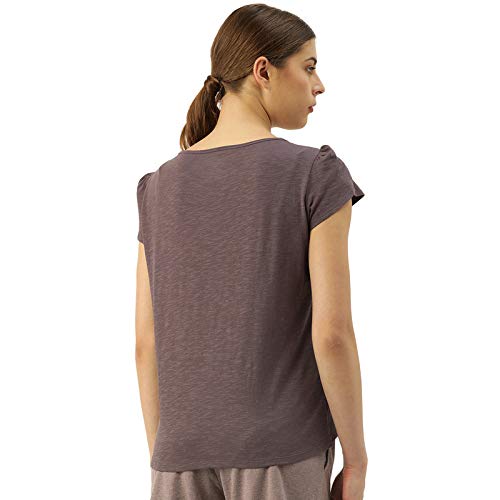 Image of Enamor Women's Solid Relaxed Fit T-Shirt