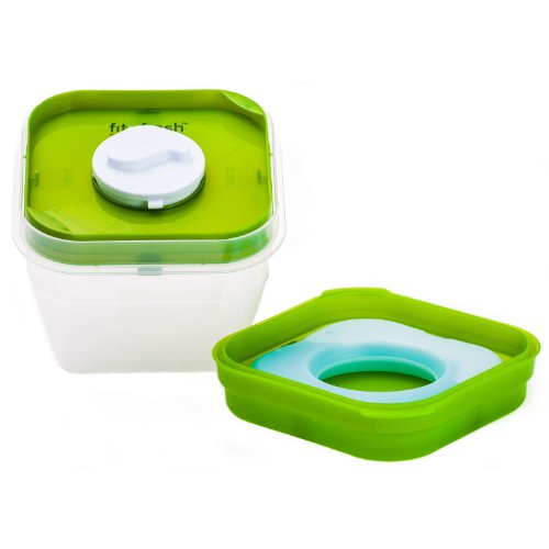 Fit & Fresh Salad Shaker Reusable Plastic Container With Dressing Dispenser And Ice Pack, Healthy Lunch Box Set, 4-Cup Capacity, Bpa-Free #TOP3