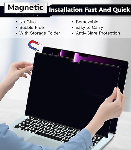 Protector de privacidad para MacBook Pro 16 que reduce reflejos y bloquea miradas 2