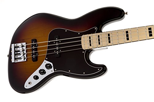 FENDER 0147702300 GEDDY LEE JAZZ BASS TOUCHE en érable couleurs SUNBURST Guitare électrique - Les Beatles, Paul McCartney, John Lennon, RIngo Starr, George Harrison FENDER 0147702300 GEDDY LEE JAZZ BASS TOUCHE en érable couleurs SUNBURST Guitare électrique – Image 5