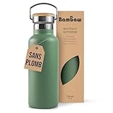 100 % Acier Inoxydable et Sans Plomb : Intérieur conçu exclusivement en acier inoxydable avec isolation garantie sans plomb, sans plastique ni substances toxiques, contrairement à d'autres bouteilles.