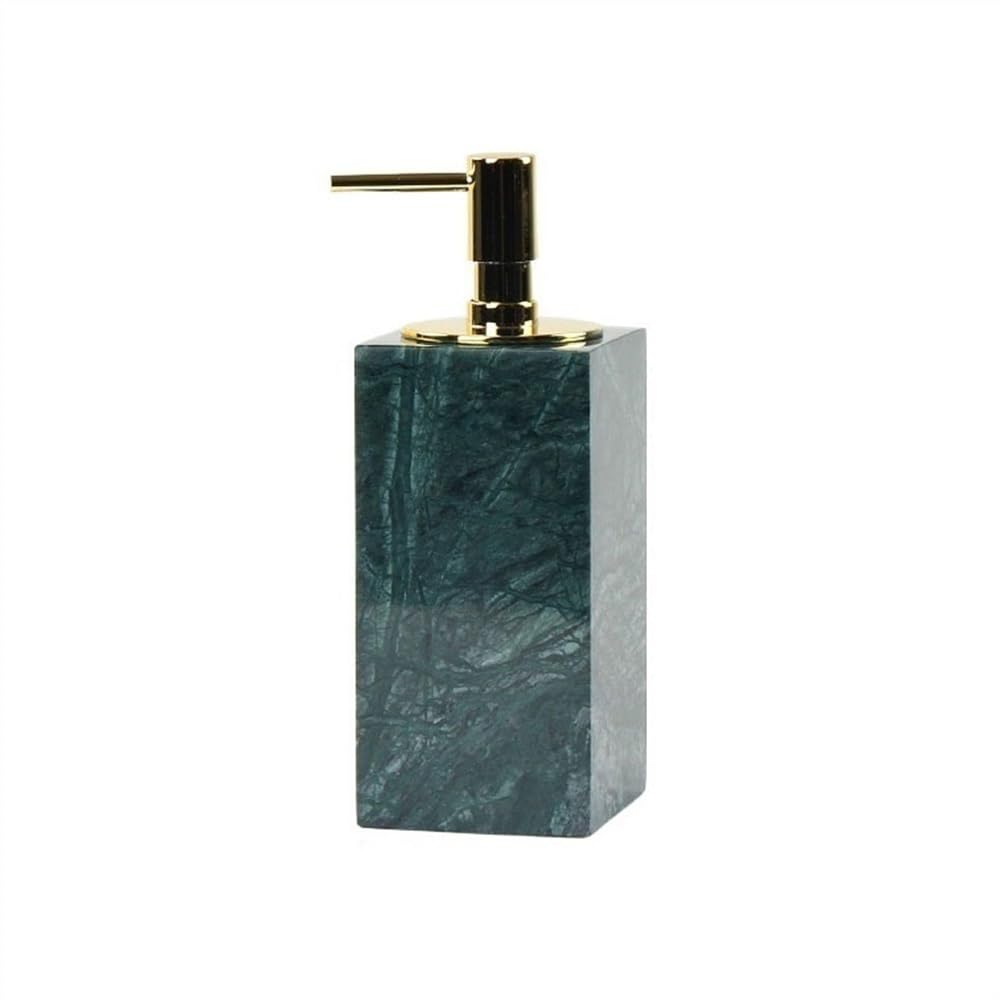 Kw3ns8bp5r Green Home Exquisite Marble Soap Dispenser Simple Light Luxury Press Bottle Bathroom Lotion Shower Dispensers(Green)