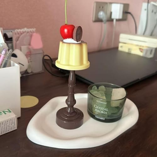Lámpara de Mesa de Noche LED con Diseño de Pudín miniatura 5